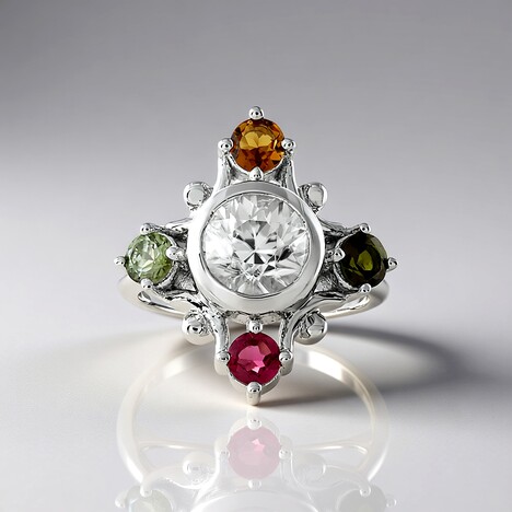 Anello in argento con Zircone