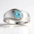 Anello in argento con Apatite Blu (Pallanova)