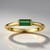 Anello in oro con Tormalina Verde di Benedito (Adela Gold)