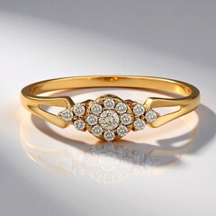 Anello in oro con Diamante Rose de France SI1 di Argyle (Annette)