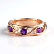 Marokkanischer Amethyst-Silberring
