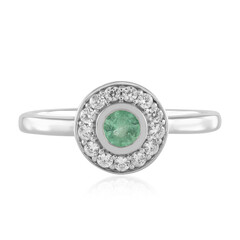 Bague en argent et Emeraude de Russie
