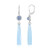 Boucles d'oreilles en argent et Calcédoine bleue (KM by Juwelo)