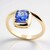 Anello in oro con Tanzanite AAA (de Melo Gold)