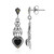 Boucles d'oreilles en argent et Onyx