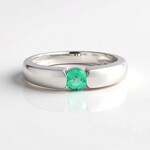 Anello in argento con Smeraldo Colombiano