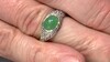 Bague en argent et Chrysoprase impériale