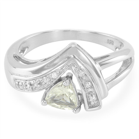 Gelber Skapolith-Silberring