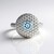 Anello in argento con Topazio Blu Cielo (MONOSONO COLLECTION)