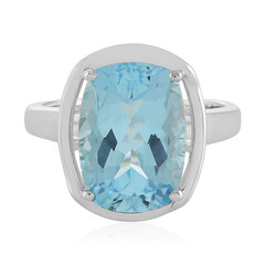 Bague en argent et Topaze bleu ciel