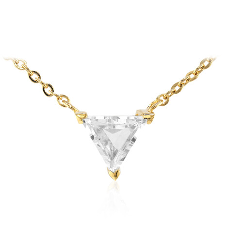 Weißer Topas-Silbercollier