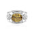 Yellow Zircon Silver Ring