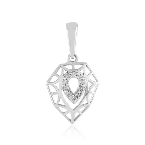 9K I2 (I) Diamond Gold Pendant (Ornaments by de Melo)