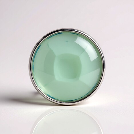 Ciondolo in argento con Calcedonio Acqua (MONOSONO COLLECTION)