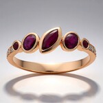 Anello in oro con Rubino Mozambico AAA (CIRARI)