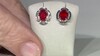 Pendientes en plata con Ópalo de fuego AAA de México