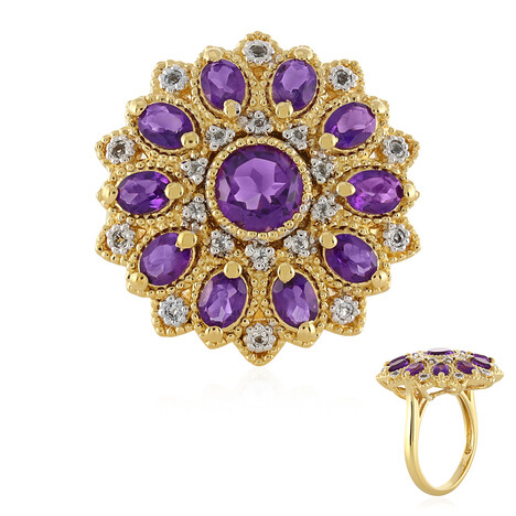 Anello in argento con Ametista