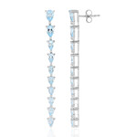 Orecchini in argento con Topazio Blu Cielo