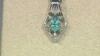 Colgante en plata con Apatita azul (Pallanova)