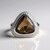 Anello in argento con Quarzo Fumè