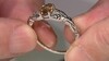 Zilveren ring met een mandarijn zirkoon