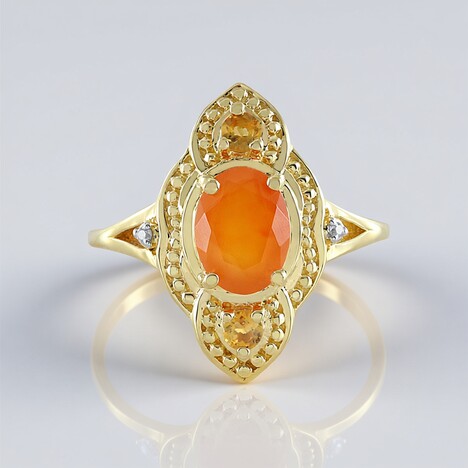 Anello in argento con Corniola