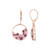 Boucles d'oreilles en or et Grenat Rhodolite (KM by Juwelo)