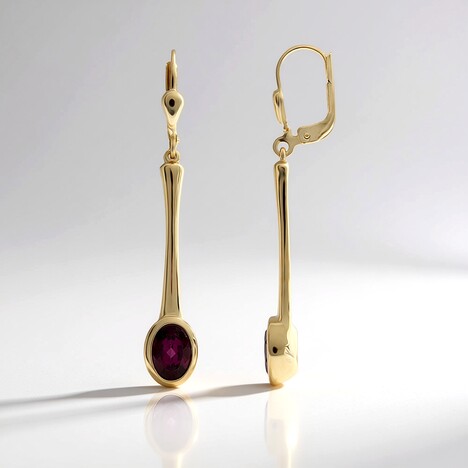 Orecchini in oro con Rodolite (CUSTODANA)