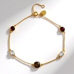 Bracciale in argento con Quarzo Fumè