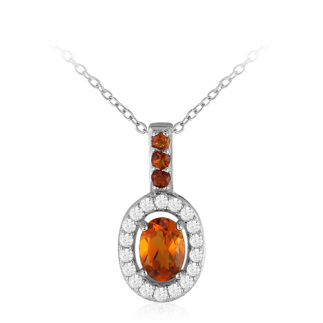 Collana in argento con Citrino Madeira