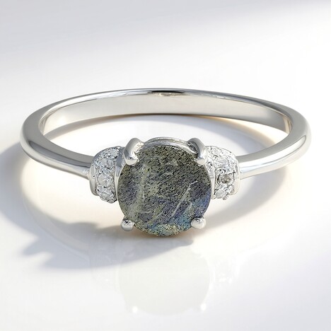 Anello in argento con Spectrolite