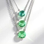 Collana in argento con Fluorite Verde