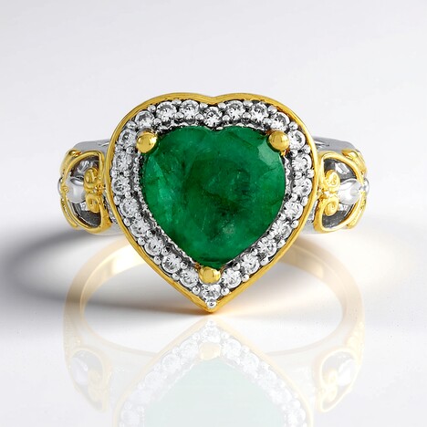 Bague en argent et Émeraude Pit D8 (Gems en Vogue)