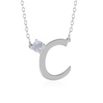 Collana in argento con Pietra di Luna Arcobaleno