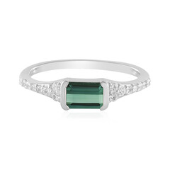 Bague en argent et Tourmaline verte de Benedito (Adela Silber)