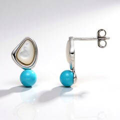 Orecchini in argento con Madreperla
