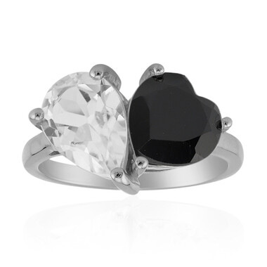 Anello in argento con Topazio Bianco