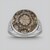 Anello in argento con Corallo Pietrificato (Bali Barong)