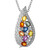 Collana in argento con Zaffiro Fancy