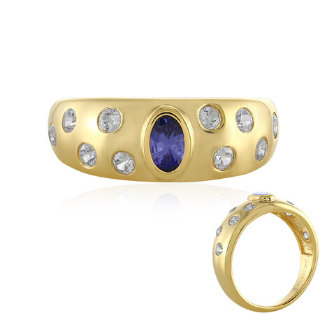 Zilveren ring met een AAA tanzaniet