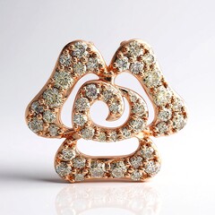 Ciondolo in oro con Diamante Rose de France SI1 di Argyle