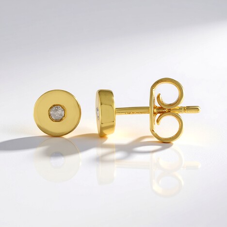 Orecchini in argento con Diamante I2 (I)