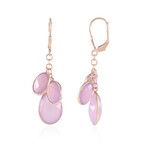 Pendientes en plata con Calcedonia lavanda (KM by Juwelo)