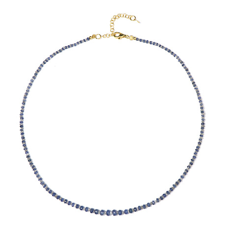 Edelstein-Silberhalskette