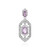 Zilveren hanger met een lavendel amethist