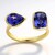 Anello in oro con Tanzanite AAA (CIRARI)
