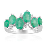 Anillo en plata con Esmeralda Nova Era (de Melo Essence)