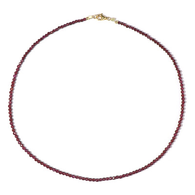 Collana in argento con Granato Mozambico