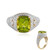 Kaschmir-Peridot-Goldring (SUHANA)
