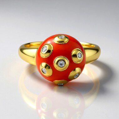 Zilveren ring met zirkonen (MONOSONO COLLECTION)